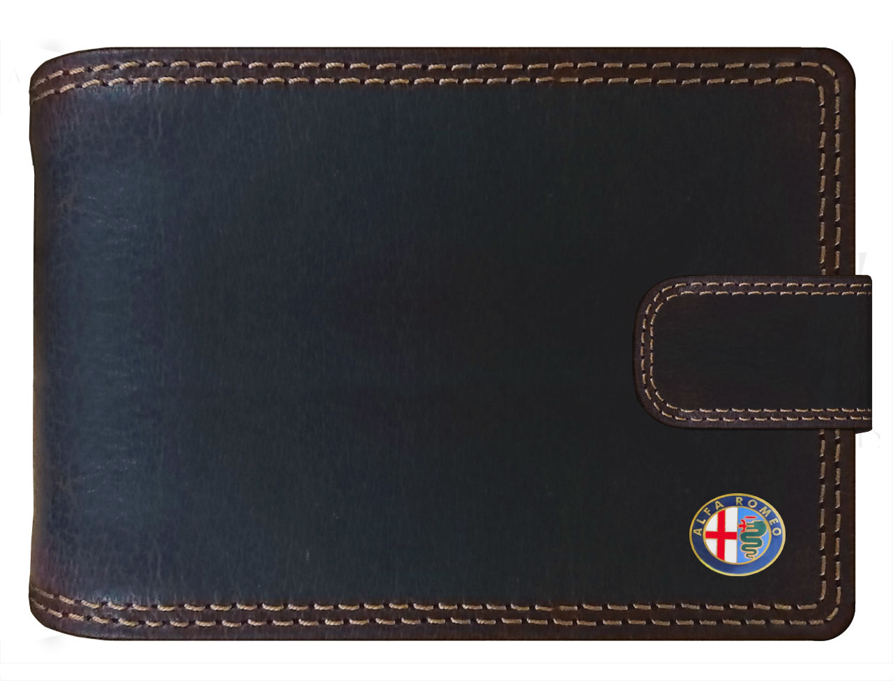 ALFA - ROMEO kožená pánská peněženka hnědá RFID