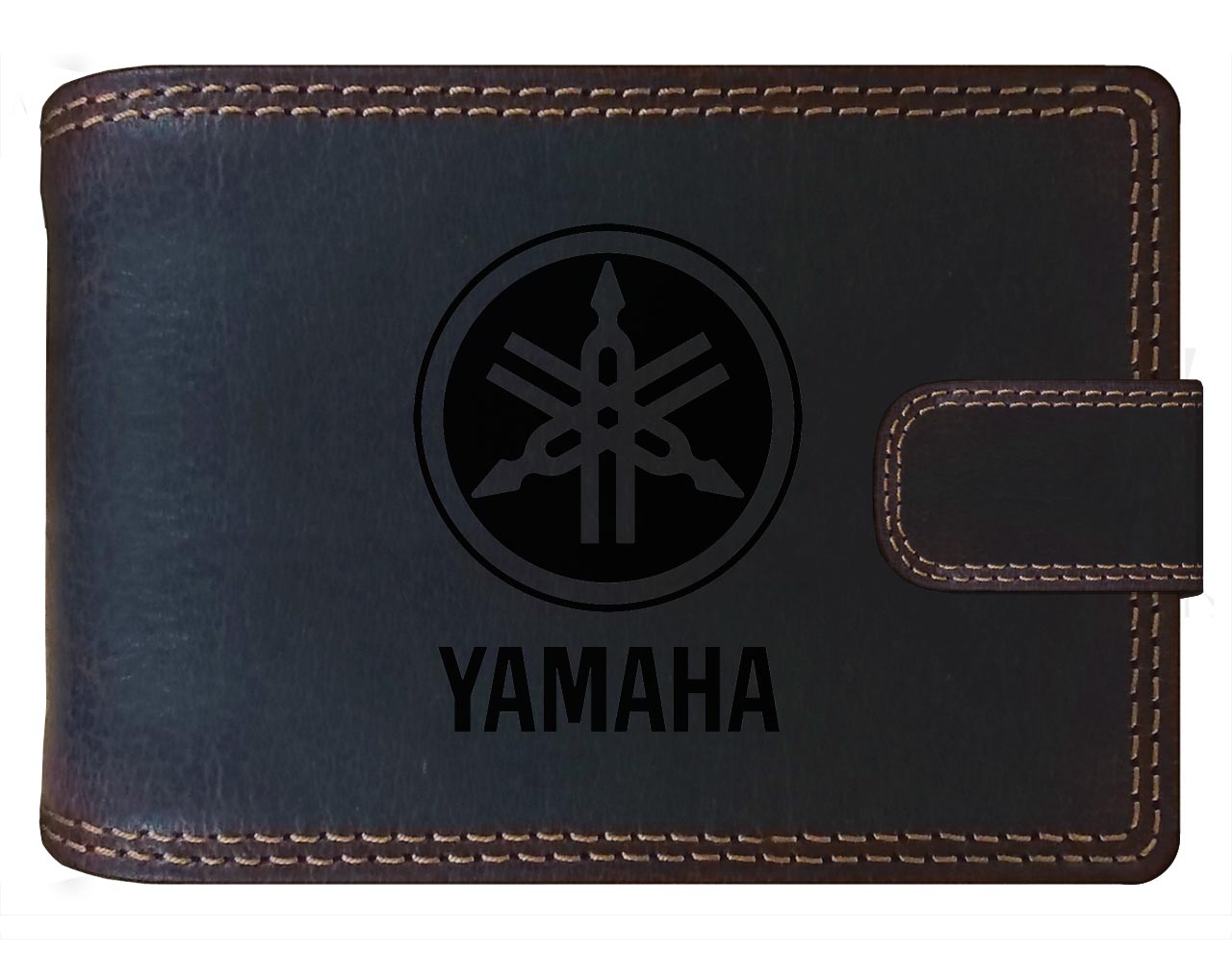 YAMAHA - kožená peněženka hnědá RFID