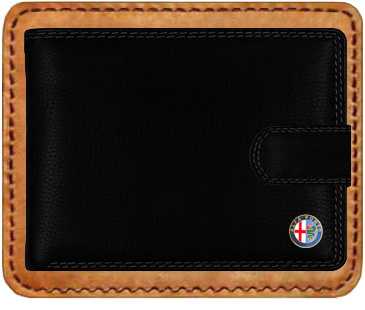Kožená Peněženka ALFA ROMEO s ochranou kreditních karet RFID