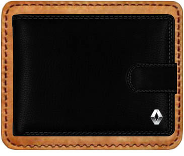 Kožená Peněženka RENAULT s ochranou karet RFID