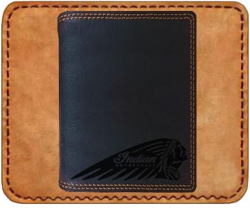 INDIAN - kožená peněženka motorkářská