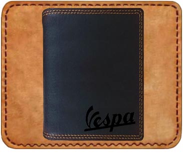 VESPA - kožená peněženka motorkářská